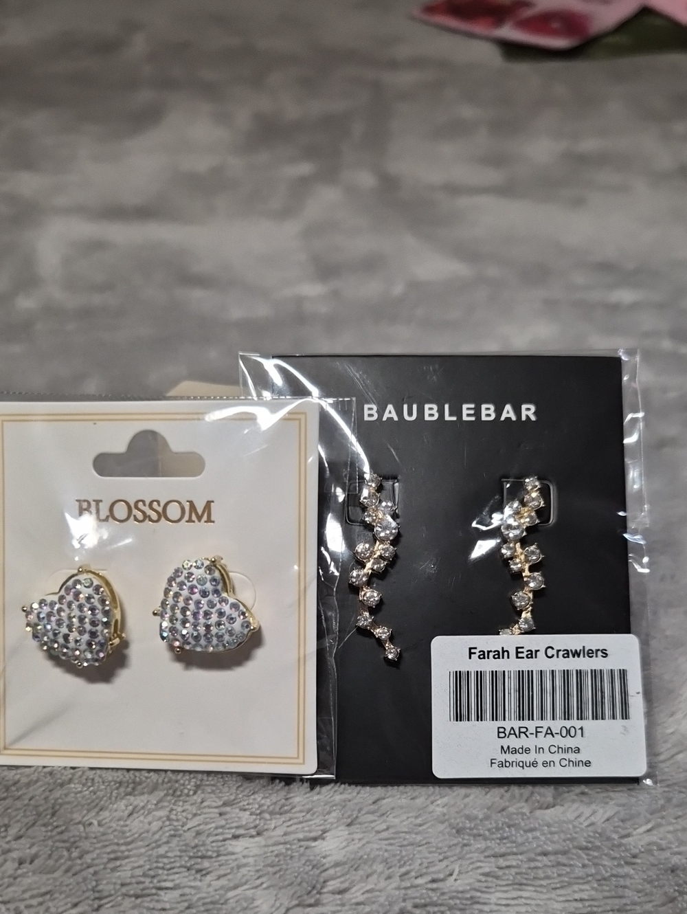 BaubleBar Farah Gold Crystal Ear Crawlers - BaubleBar